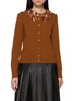 Main View - Click To Enlarge - ULLA JOHNSON - Margaux Embroidered Cashmere Knit Cardigan