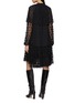 Back View - Click To Enlarge - ULLA JOHNSON - Audette Polka Dot Tiered Lace Mini Dress