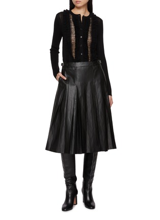 Figure View - Click To Enlarge - ULLA JOHNSON - Maryel Long Sleeve Wool Knit Cardigan
