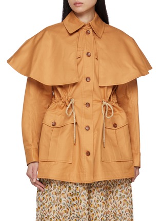 Main View - Click To Enlarge - ULLA JOHNSON - Devon Removable Cape Coat