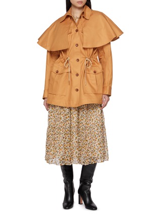 Figure View - Click To Enlarge - ULLA JOHNSON - Devon Removable Cape Coat