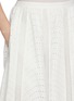  - ULLA JOHNSON - Ren High Waist Lace Trim Cotton Midi Skirt