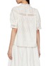Back View - Click To Enlarge - ULLA JOHNSON - Virginia Lace Collar Short Sleeve Cotton Blouse