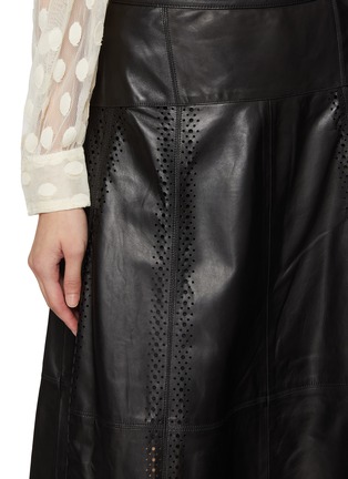  - ULLA JOHNSON - Aninda Leather Midi Skirt