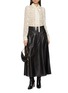 Figure View - Click To Enlarge - ULLA JOHNSON - Aninda Leather Midi Skirt