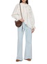 Figure View - Click To Enlarge - ULLA JOHNSON - Marcella Asymmetrical Long Sleeve Cotton Blouse