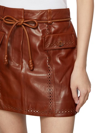  - ULLA JOHNSON - Luna Leather Mini Skirt