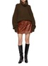 Figure View - Click To Enlarge - ULLA JOHNSON - Luna Leather Mini Skirt