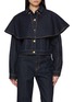 Main View - Click To Enlarge - ULLA JOHNSON - The Agata Denim Cape Jacket