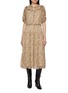 Main View - Click To Enlarge - ULLA JOHNSON - Nan Short Sleeve Silk Midi Dress