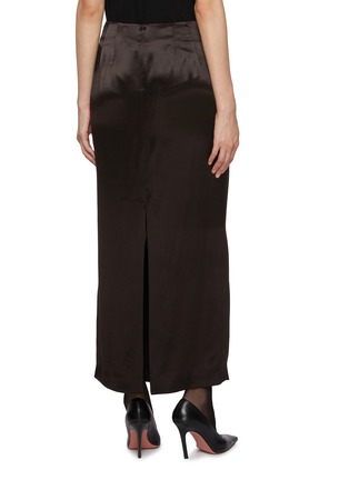 Back View - Click To Enlarge - ARMARIUM - Jackie Satin Maxi Skirt