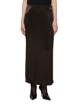 Main View - Click To Enlarge - ARMARIUM - Jackie Satin Maxi Skirt