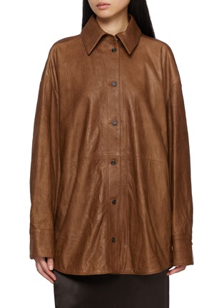 Main View - Click To Enlarge - ARMARIUM - Allegra Leather Shirt