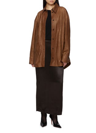 Figure View - Click To Enlarge - ARMARIUM - Allegra Leather Shirt