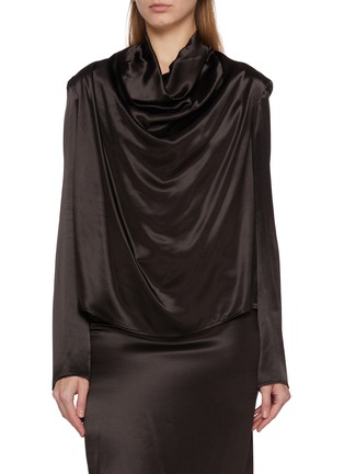 Main View - Click To Enlarge - ARMARIUM - Serafina Draped Top