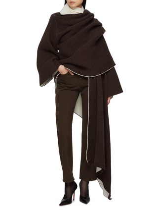 Figure View - Click To Enlarge - ARMARIUM - Costanza Draped Coat