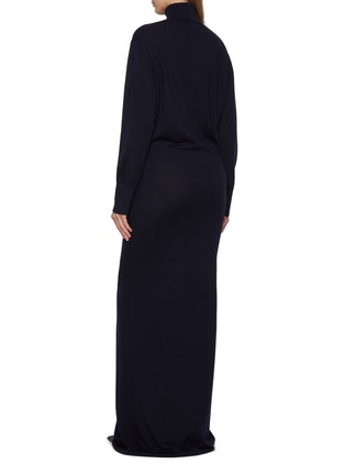 Back View - Click To Enlarge - ARMARIUM - Lara Turtleneck Wool Cashmere Dress
