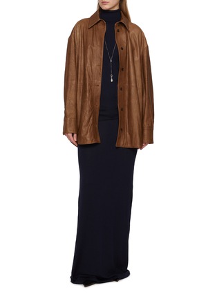 Figure View - Click To Enlarge - ARMARIUM - Lara Turtleneck Wool Cashmere Dress