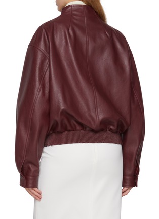 Back View - Click To Enlarge - ARMARIUM - Salma Leather Bomber Jacket