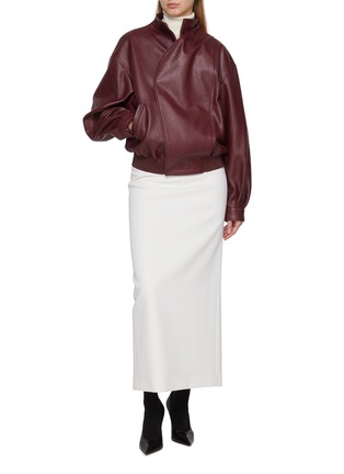 Figure View - Click To Enlarge - ARMARIUM - Salma Leather Bomber Jacket