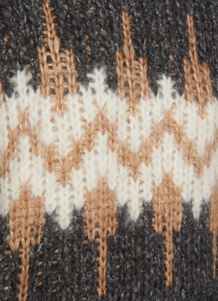  - PESERICO - Intarsia Pattern Knit Sweater