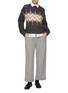 Figure View - Click To Enlarge - PESERICO - Intarsia Pattern Knit Sweater