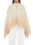 Main View - Click To Enlarge - PESERICO - Fringed Zip Up Poncho