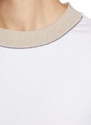  - PESERICO - Embellished Round Neck T-Shirt