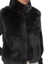  - PESERICO - Sleeveless Rex Rabbit Fur Wool Cashmere Vest