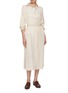 Figure View - Click To Enlarge - PESERICO - Belted Shirt Dress