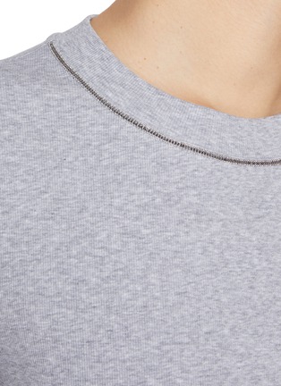  - PESERICO - Embellished Round Neck T-Shirt