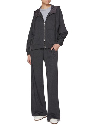 Figure View - Click To Enlarge - PESERICO - Hooded Zip Up Windbreaker Jacket