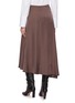 Back View - Click To Enlarge - PESERICO - Asymmetrical Midi Skirt
