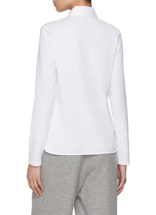 Back View - Click To Enlarge - PESERICO - Embellished Collar Shirt