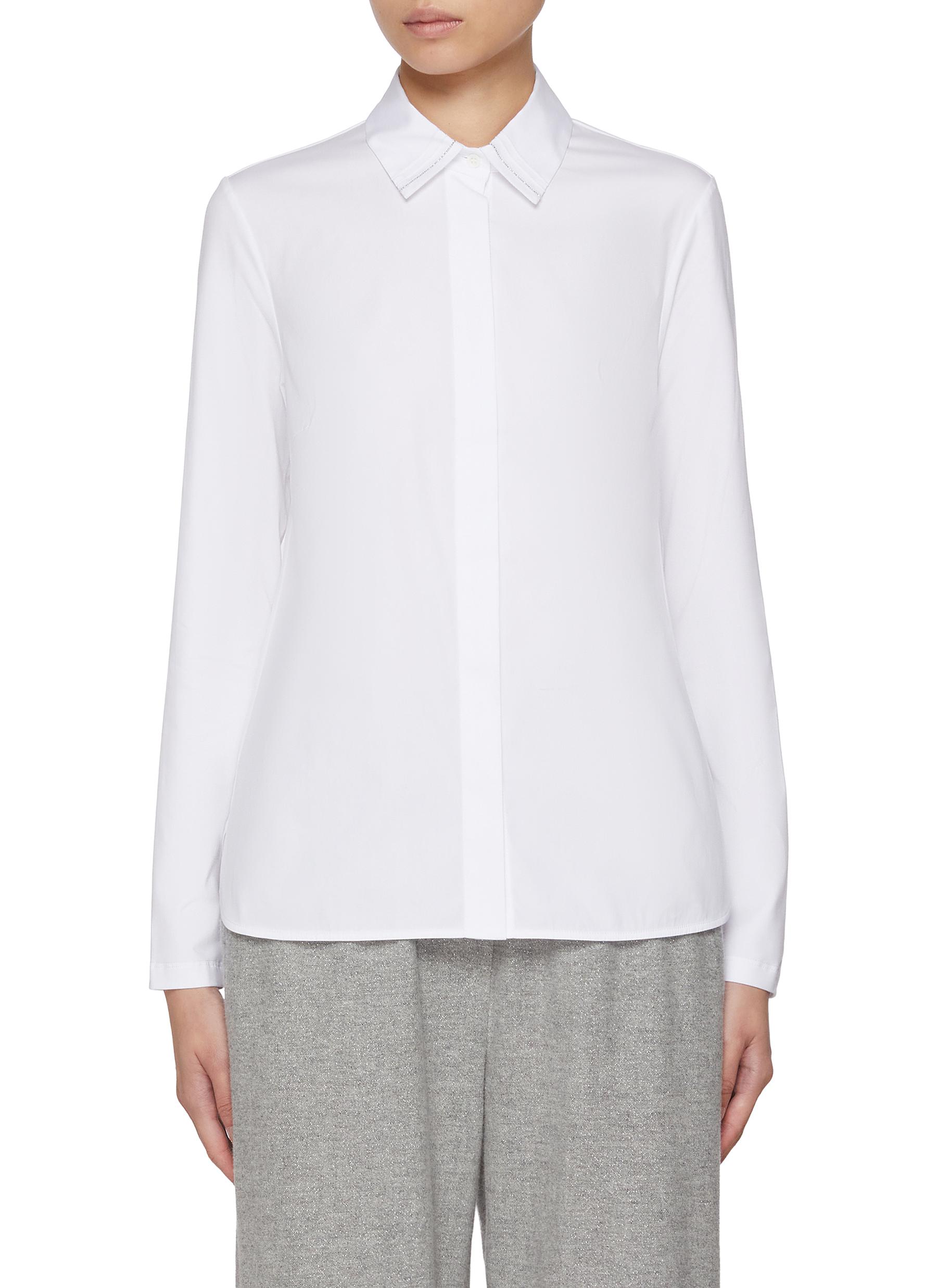 PESERICO | Embellished Collar Shirt | Women | Lane Crawford