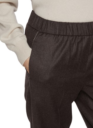  - PESERICO - Elasticated Waist Wool Blend Pants