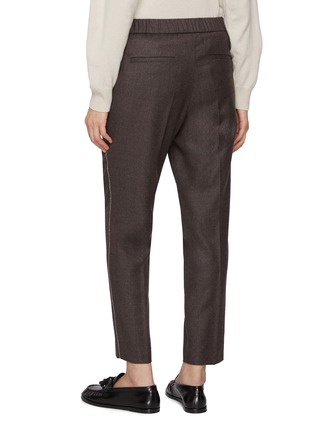 Back View - Click To Enlarge - PESERICO - Elasticated Waist Wool Blend Pants