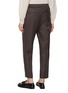 Back View - Click To Enlarge - PESERICO - Elasticated Waist Wool Blend Pants
