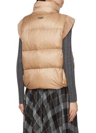 Back View - Click To Enlarge - PESERICO - High Neck Puffer Vest