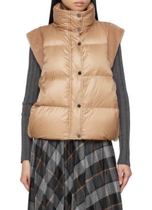 Main View - Click To Enlarge - PESERICO - High Neck Puffer Vest