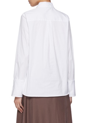 Back View - Click To Enlarge - PESERICO - Embellished Cuff Shirt