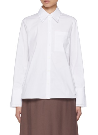 Main View - Click To Enlarge - PESERICO - Embellished Cuff Shirt