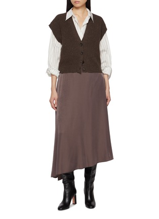 Figure View - Click To Enlarge - PESERICO - V-Neck Knit Cardigan