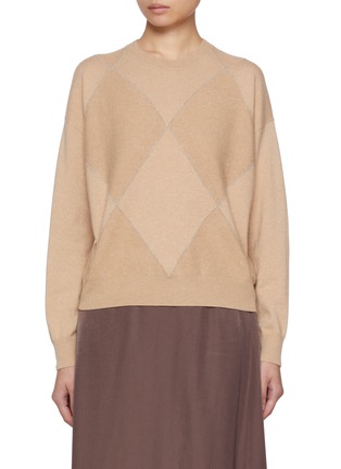 Main View - Click To Enlarge - PESERICO - Diamond Knit Sweater