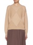 Main View - Click To Enlarge - PESERICO - Diamond Knit Sweater