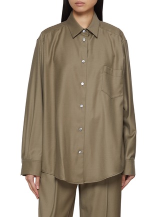 Main View - Click To Enlarge - THE ROW - Pino Oversized Wool Shirt