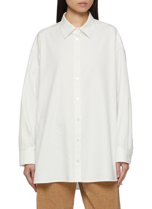 Main View - Click To Enlarge - THE ROW - Luka Oversized Cotton Cashmere Shirt