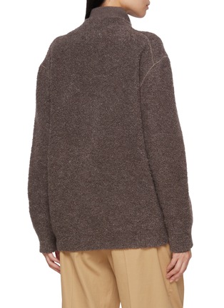 Back View - Click To Enlarge - THE ROW - Laleh Cashmere Alpaca Silk Knit Cardigan