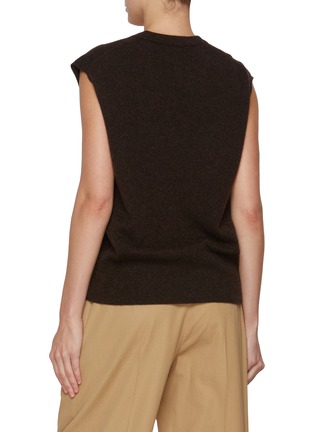 Back View - Click To Enlarge - THE ROW - Levi V-Neck Cashmere Top