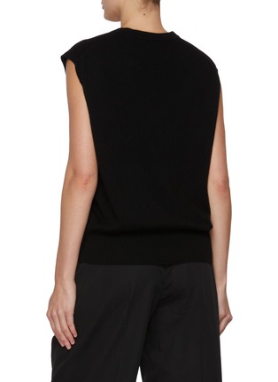 Back View - Click To Enlarge - THE ROW - Levi V-Neck Cashmere Top